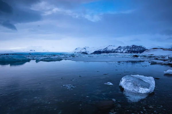 Jokulsarlon Gleccser Lagúna Izland Észak Atlanti Óceán — Stock Fotó