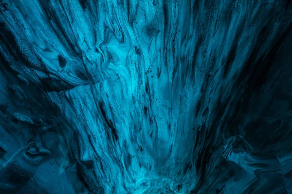 Modrá Textura Ledu Jeskyních Ledovci Jokulsarlon Island Severní Atlantický Oceán — Stock fotografie
