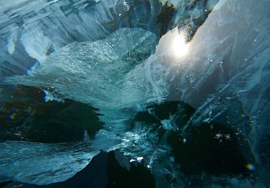 Baykal Gölü buz makro evren