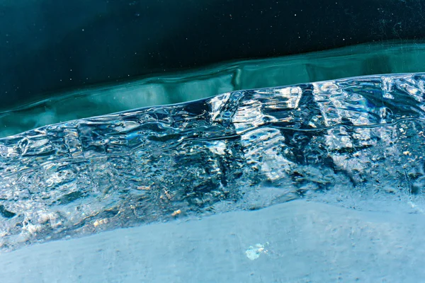 바이칼 호수 얼음 매크로 우주 — 스톡 사진