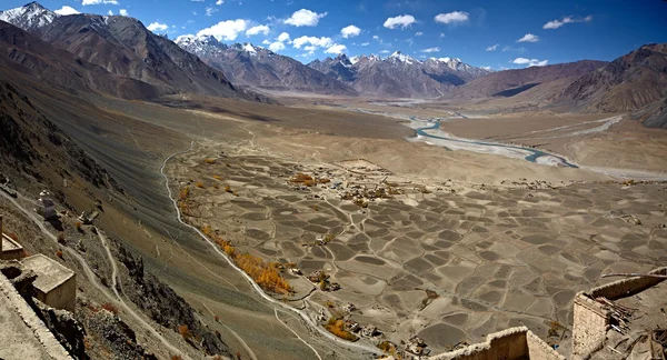 Panorama's van Himalaya aard landschappen Tibet, Nepal, India — Stockfoto