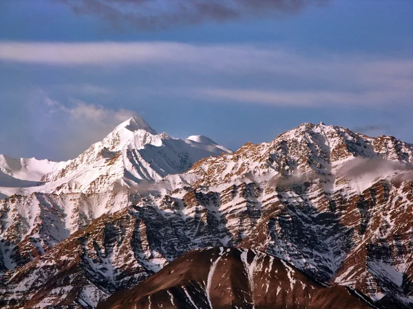 Panorama's van Himalaya aard landschappen Tibet, Nepal, India — Stockfoto