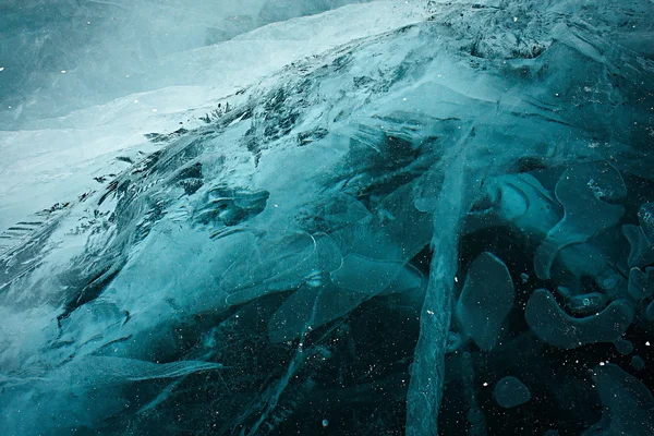 バイカル湖氷マクロ宇宙 ロイヤリティフリーのストック画像