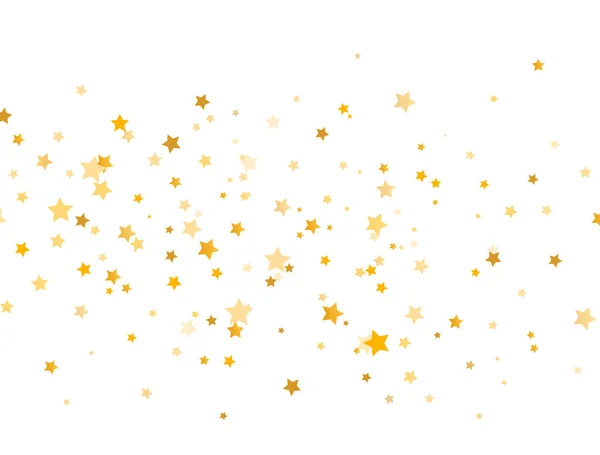 Composição de estrelas douradas em fundo branco. Glitter elementos de design elegantes. Estrelas cadentes douradas. Decoração mágica. Textura de Natal. Produto de beleza de luxo. Ilustração vetorial Vetores De Stock Royalty-Free
