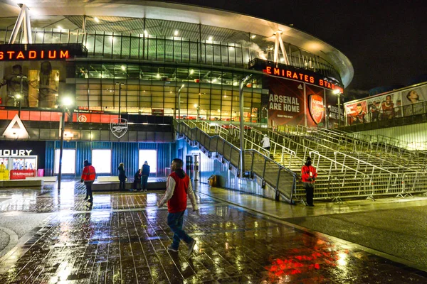 Londres Reino Unido Primeiros Fãs Que Retornam Estádio Arsenal Após — Fotografia de Stock