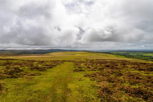 Det Vilda Karga Landskapet Dartmoor National Park Devon Storbritannien — Stockfoto