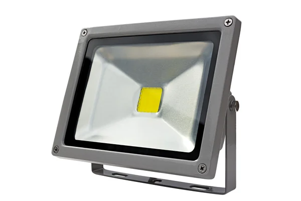 LED Energy Saving Floodlight gray. — Stock Photo, Image