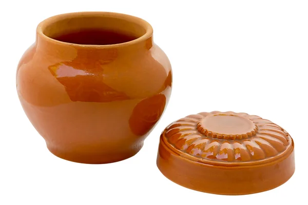 Pentola in ceramica per cuocere arrosti . — Foto Stock