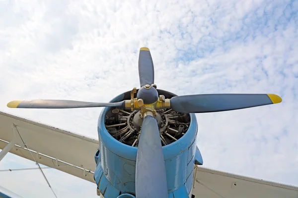 Motor och propeller planet An2. — Stockfoto