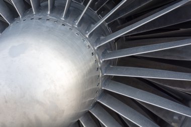 Parça türbin uçak motoru.