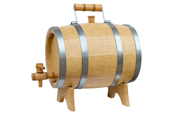 Dřevěný Sud na víno. — Stock fotografie