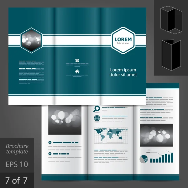 Leaflet sjabloonontwerp — Stockvector