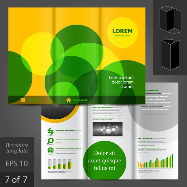 Leaflet sjabloonontwerp — Stockvector