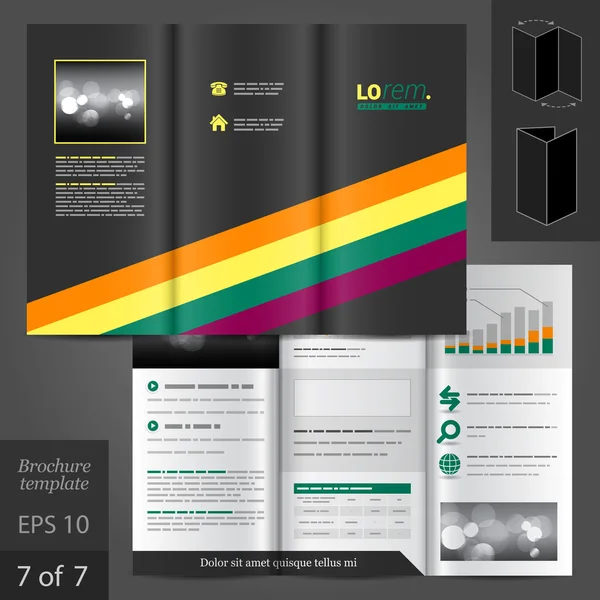 Leaflet sjabloonontwerp — Stockvector