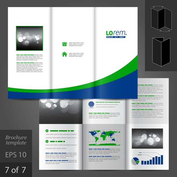 Leaflet sjabloonontwerp — Stockvector