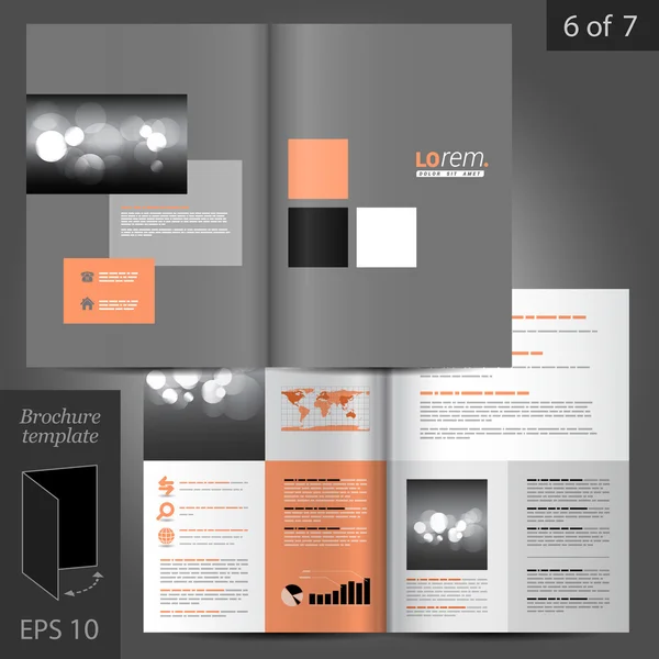 Brochure template ontwerp — Stockvector