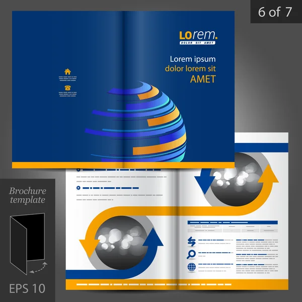 Brochure template ontwerp — Stockvector