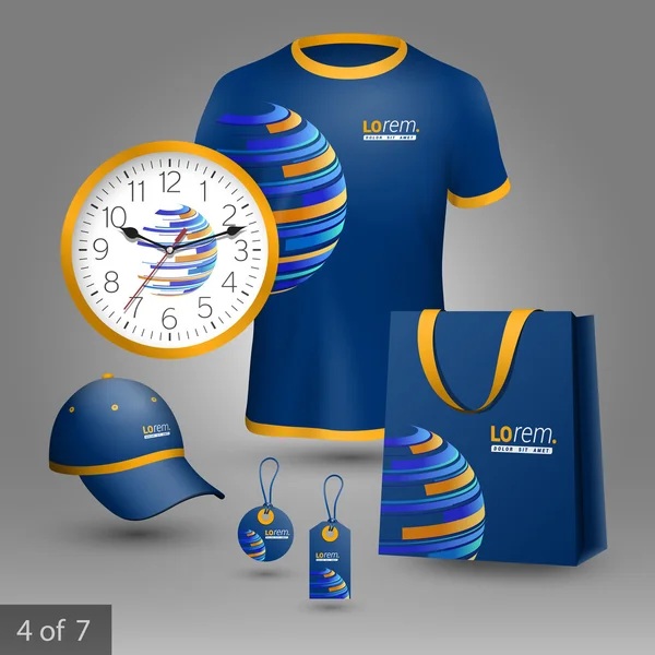 Corporate identity. Editable corporate identity template. Promotional elements design Vector Graphics