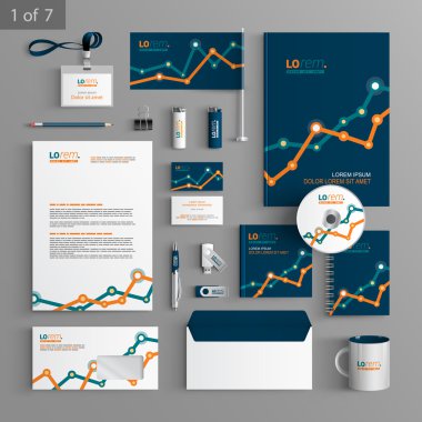 kurumsal kimlik. düzenlenebilir kurumsal kimlik şablonu. ileti örneği tasarım şablonu