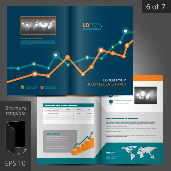 Conception du modèle de brochure — Image vectorielle