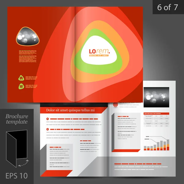 Разработка шаблонов брошюр — стоковый вектор