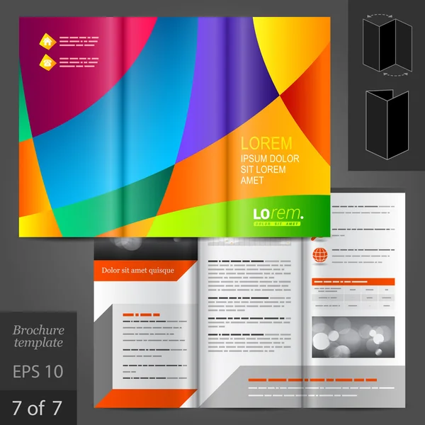 Brochure template ontwerp — Stockvector