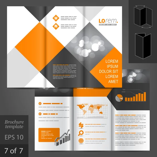 Brochure template ontwerp — Stockvector