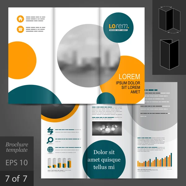 Brochure template ontwerp — Stockvector