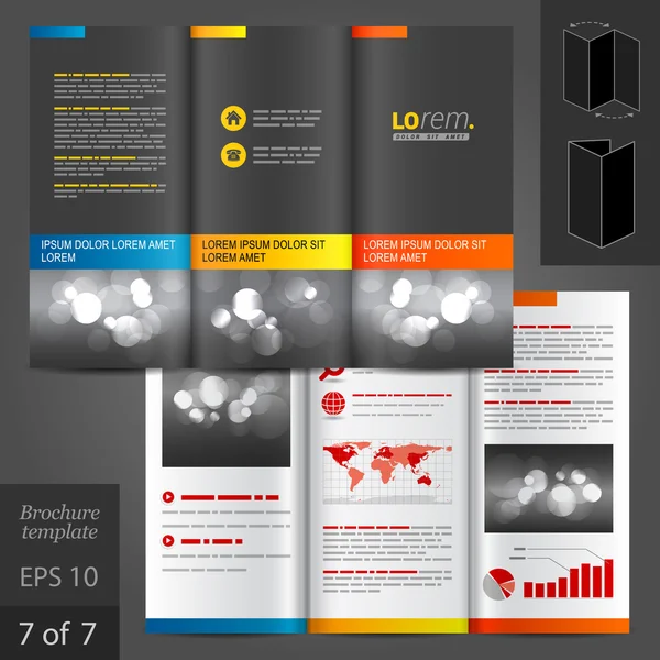 Brochure template ontwerp — Stockvector