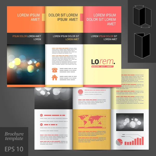 Brochure template ontwerp — Stockvector