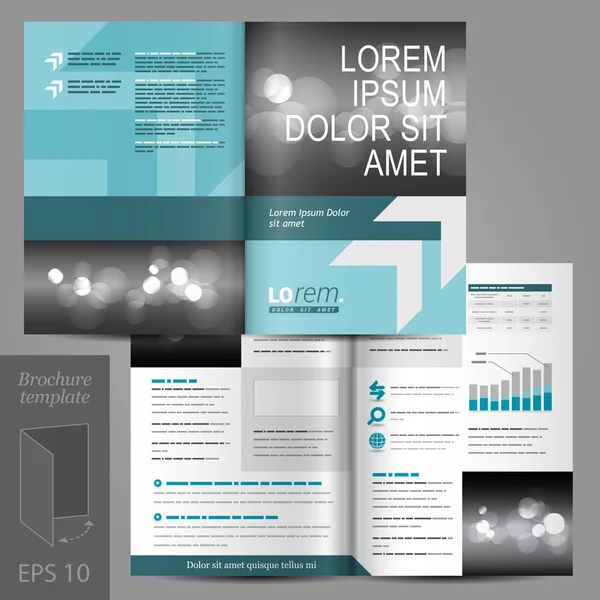 Brochure Template Design — Stock Vector