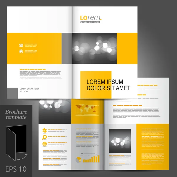 Brochure template ontwerp — Stockvector