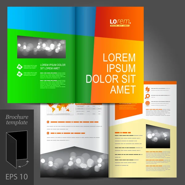 Brochure template ontwerp — Stockvector