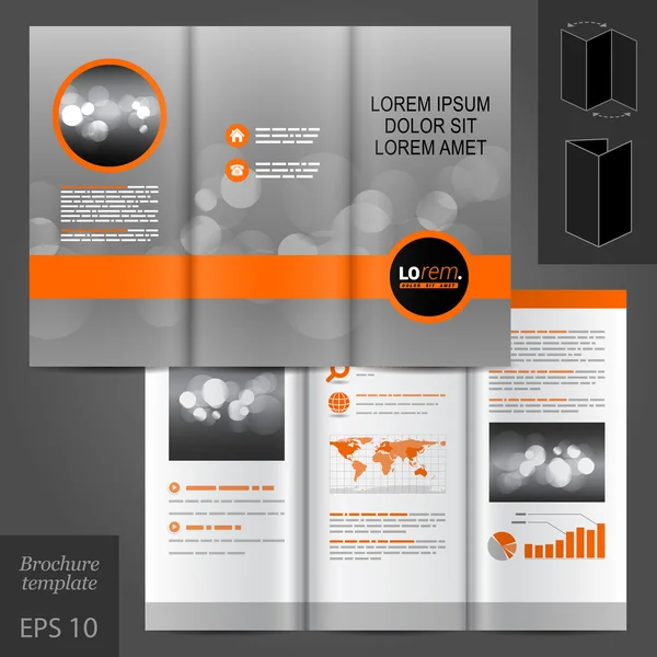 Brochure template ontwerp — Stockvector