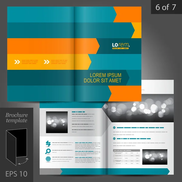 Brochure template ontwerp — Stockvector