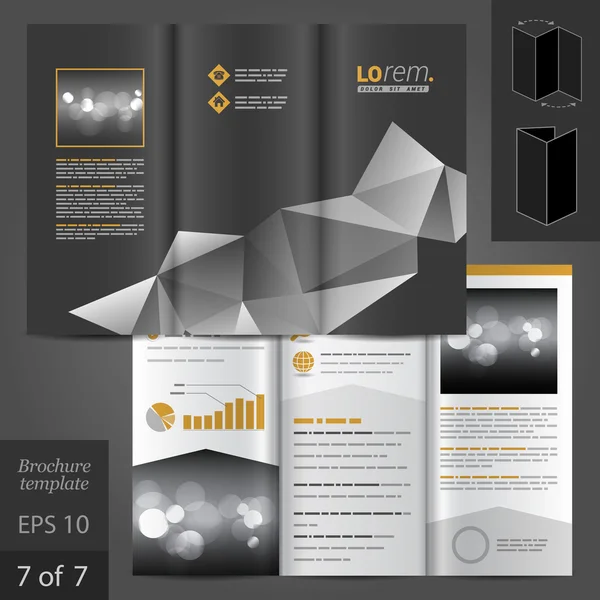 Brochure template ontwerp — Stockvector