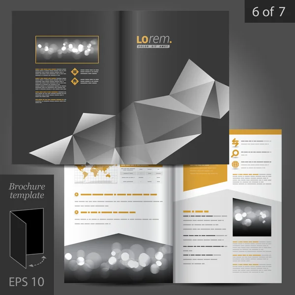 Brochure modello di design — Vettoriale Stock