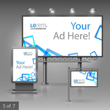 kurumsal kimlik. düzenlenebilir kurumsal kimlik şablonu. açık hava reklam tasarım