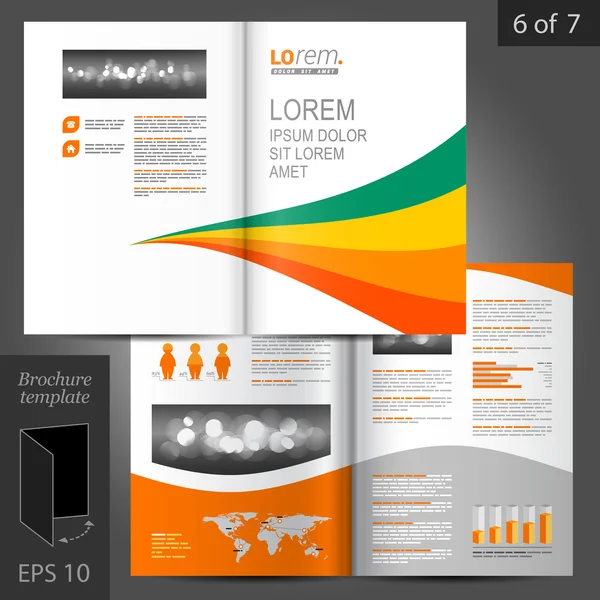 Gestaltung von Broschüren — Stockvektor