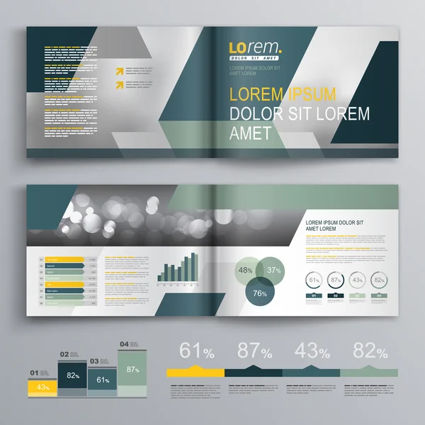 Brochure Template Design — Stock Vector