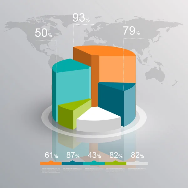 Elemento infográfico — Vetor de Stock