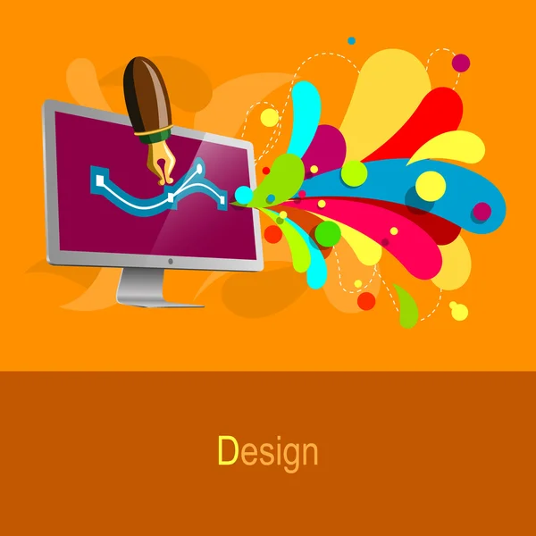 Design en kunst concept — Stockvector