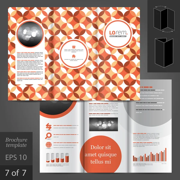 Brochure template ontwerp — Stockvector