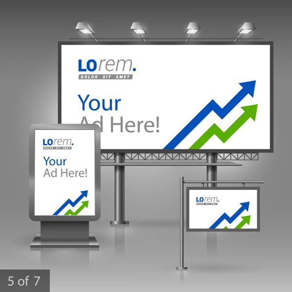 Дизайн наружной рекламы — стоковый вектор