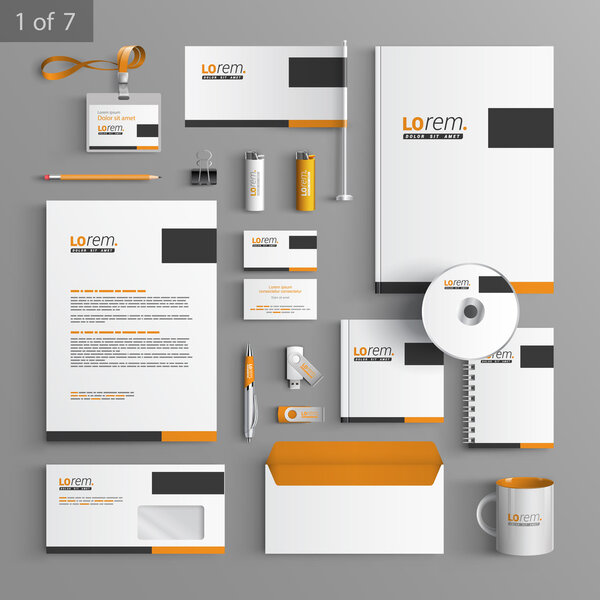 Stationery template design