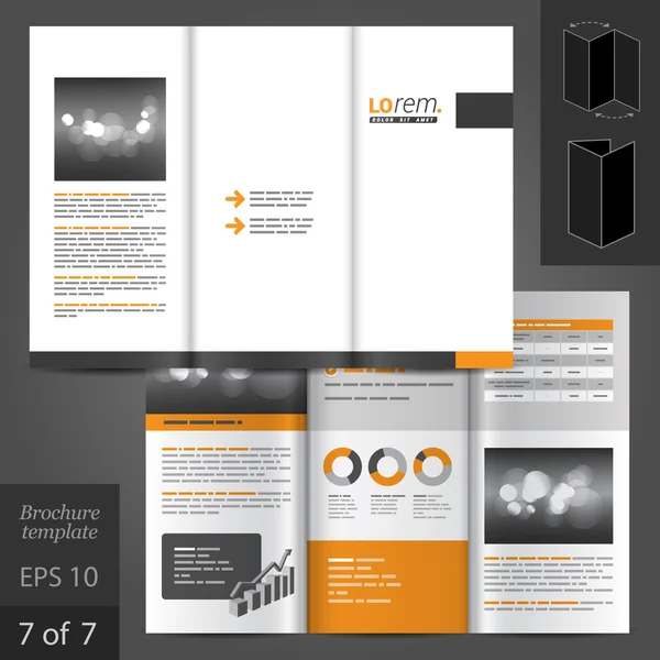 Brochure template ontwerp — Stockvector