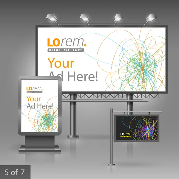 옥외 광고 디자인 — 스톡 벡터