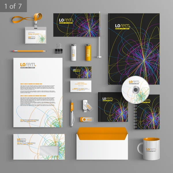 Stationery template design