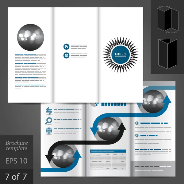 Brochure template ontwerp — Stockvector