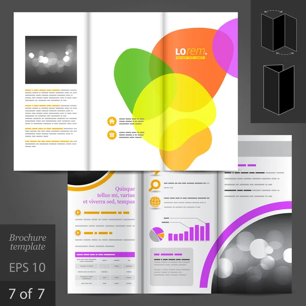 Brochure Template Design — Stock Vector